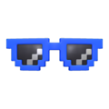 Pixel Shades (Blue) NH Icon.png