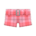Plaid Shorts's Red variant