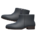 Pleather ankle booties's Black variant