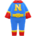 Superhero uniform's Blue variant