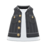 Denim Vest (Black) NH Icon.png