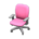 Modern office chair's Pink variant