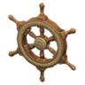 ship-wheel door decoration