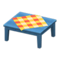 Wooden Table (Blue - Orange) NH Icon.png