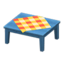 Wooden Table (Blue - Orange)
