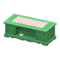 Ranch Lowboard (Green - Pink Gingham) NH Icon.png