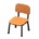 School Chair's Light Brown & Black variant