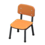 School Chair (Light Brown & Black) NH Icon.png