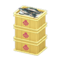 Stacked Fish Containers (Yellow - Scallop) NH Icon.png