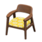 Nordic Chair (Dark Wood - Little Flowers) NH Icon.png