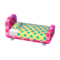 Polka-Dot Bed (Peach Pink - Melon Float) NL Model.png