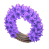 purple hyacinth wreath