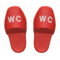 Restroom Slippers (Red) NH Icon.png