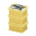 Stacked Fish Containers's Yellow variant