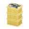 Stacked Fish Containers (Yellow - None) NH Icon.png