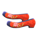 Traditional Flower Shoes (Red) NH Icon.png