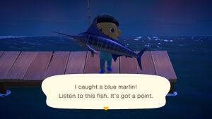 Catch of the day Get it? Cause it's a fishing game I'll walk