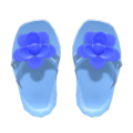 Flower Sandals (Blue) NH Icon.png