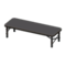 Outdoor Bench (Black - Black) NH Icon.png