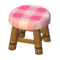 Wooden Stool (Pink) NL Model.png