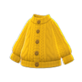 Aran-Knit Cardigan (Yellow) NH Storage Icon.png