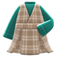 Checkered Jumper Dress (Green) NH Icon.png