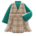 Checkered jumper dress's Green variant