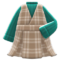 Checkered Jumper Dress (Green) NH Icon.png