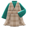 Checkered Jumper Dress (Green) NH Icon.png
