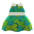 Clover Dress (Dark Green) NH Icon.png