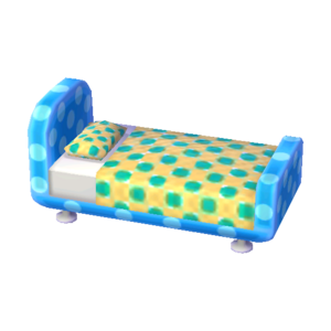 Polka-Dot Bed (Soda Blue - Melon Float) NL Model.png