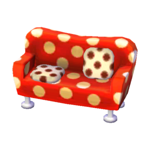 Polka-Dot Sofa (Red and White - Cola Brown) NL Model.png