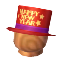 Red New Year's hat