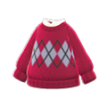 Argyle Sweater (Red) NH Storage Icon.png