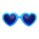 Heart shades's Blue variant