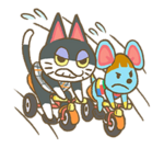 Tricycle Race 15th LINE Sticker.png