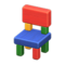 Wooden-Block Chair (Colorful) NH Icon.png