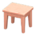 Wooden mini table's Pink wood variant