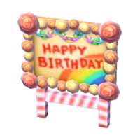 Birthday sign