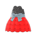 Bubble-Skirt Party Dress (Red) NH Storage Icon.png