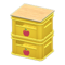Stacked Bottle Crates (Yellow - Apple) NH Icon.png
