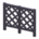Large lattice fence's Black variant