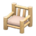 Log Chair's White Wood variant