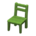 Wooden chair's Green variant