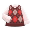 Argyle Vest (Red) NH Icon.png