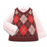 Argyle Vest (Red) NH Icon.png