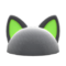 Flashy Pointy-Ear Animal Hat (Black) NH Icon.png