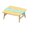Nordic Table (Light Wood - Raindrops) NH Icon.png