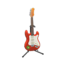Rock Guitar (Fire Red - Emblem Logo)