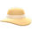 Wide-brim straw hat's Beige variant